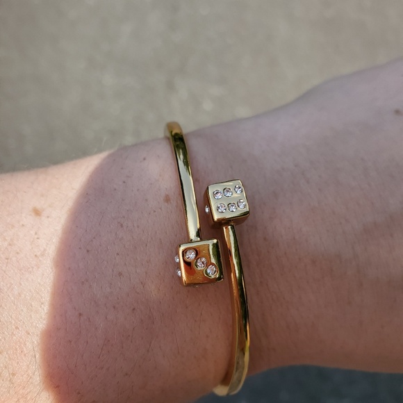 kate spade Jewelry - Kate spade gold dice bangle